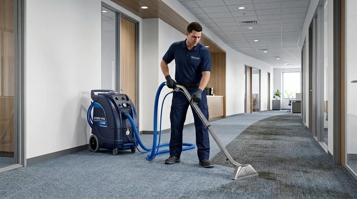 Commercial office carpet cleaning